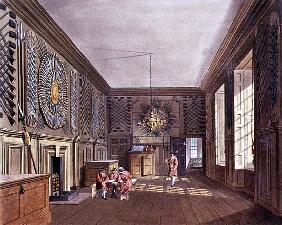The Guard Chamber, St. James'' Palace from Pyne''s ''Royal Residences''