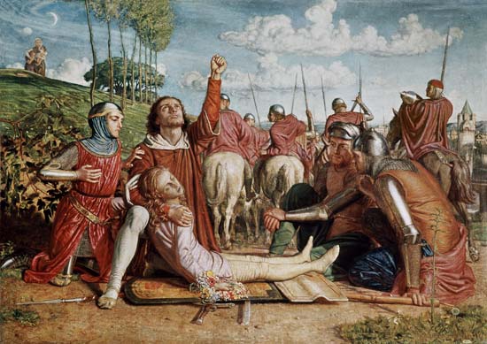 Rienzi Vowing to Obtain Justice for the Death of his Young Brother, Slain in a Skirmish between the from William Holman Hunt