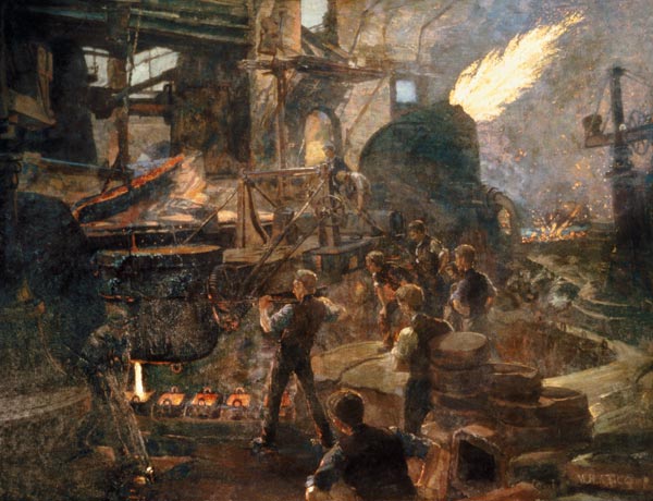 'The Wealth of England: the Bessemer Process of Making Steel' from William Holt Yates Titcomb