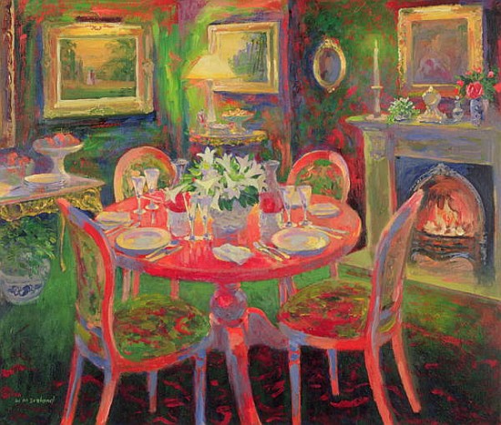 The Dining Room, c.2000 (oil on board)  from William  Ireland