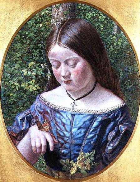 Girl with a Butterfly from William J. Webb or Webbe