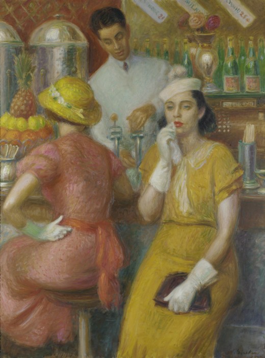 The Soda Fountain from William James Glackens