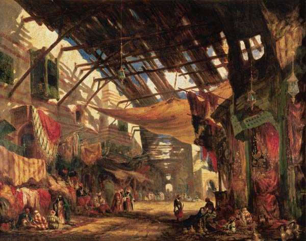 The Carpet Bazaar, Cairo from William James Muller