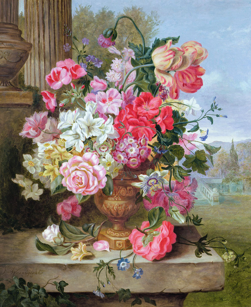 Still life of flowers from William John Wainwright