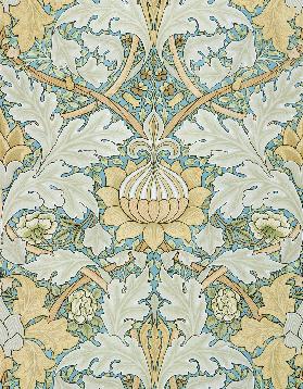 St James's wallpaper, design for St. James's Palace, 1881, manufactured by Morris and Co. Aymer Vall