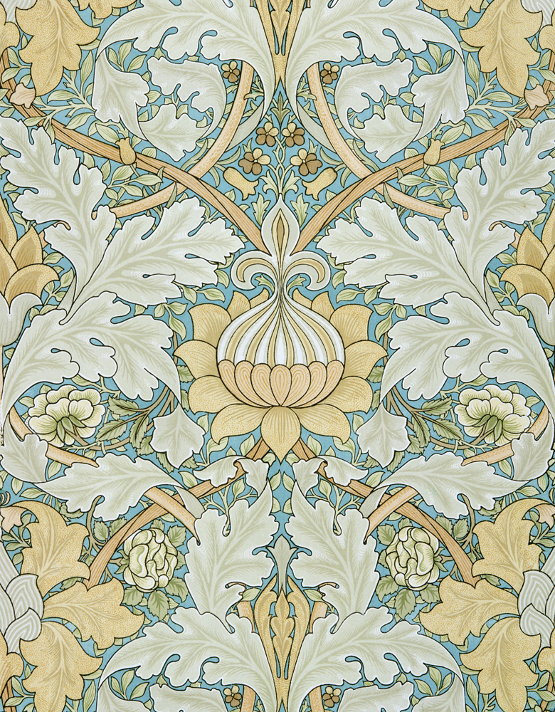 St James's wallpaper, design for St. James's Palace, 1881, manufactured by Morris and Co. Aymer Vall from William  Morris