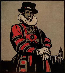 Beefeater from London Types published by William Heinemann, 1898