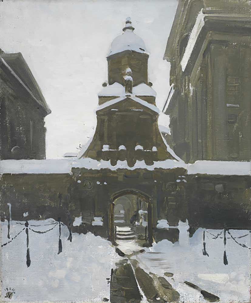 The Gate of Honour under Snow, 1924 from William Nicholson