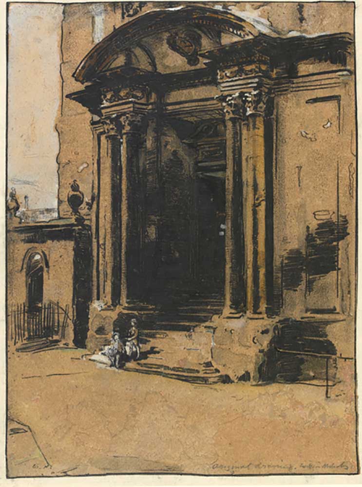 The Doorway of the old Ashmolean Museum, Oxford from William Nicholson