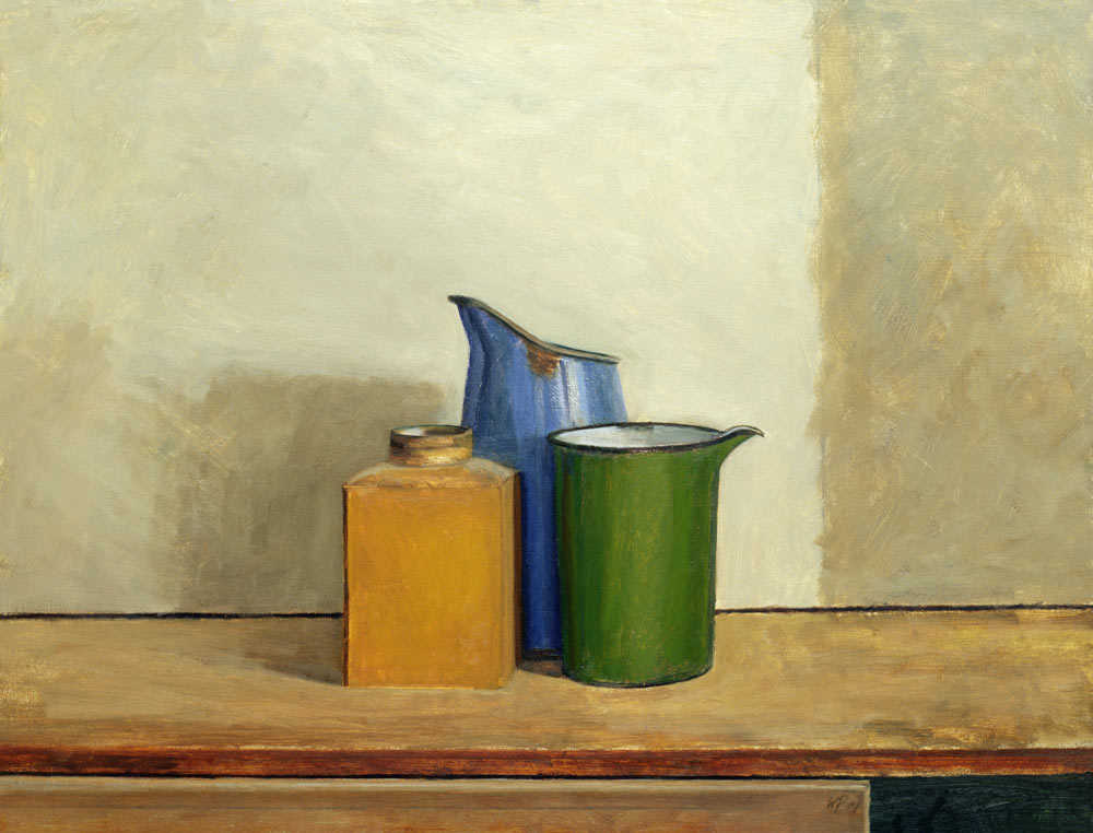 Three Tins Together (oil on board)  from William  Packer