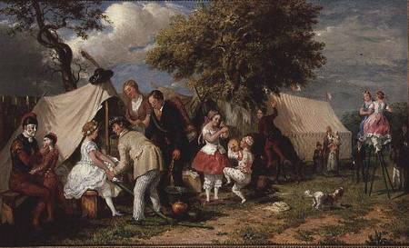 The Acrobats' Camp, Epsom Downs from William Parrott
