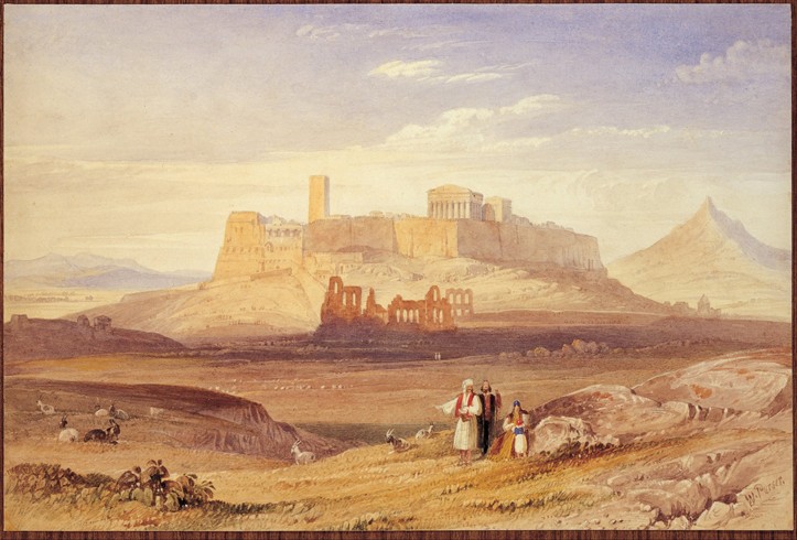 View of Athens with the Acropolis and the Odeon of Herodes Atticus from William Purser