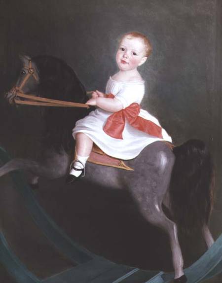 Master James Watts on a Rocking Horse from William Scott