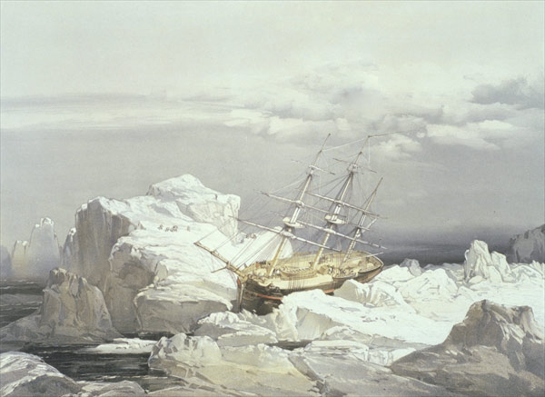 Critical Position of H.M.S Investigator on the North Coast of Baring Island from William Simpson