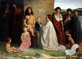 'Suffer little children to come unto me', 1905 (oil on canvas)
