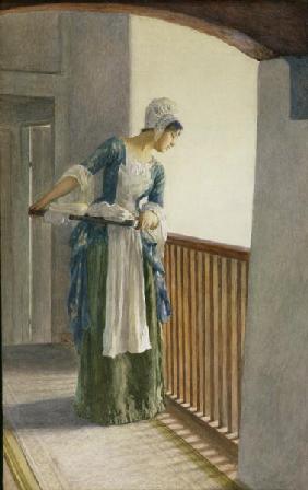 The Laundry Maid, c.1920 (w/c on paper) 