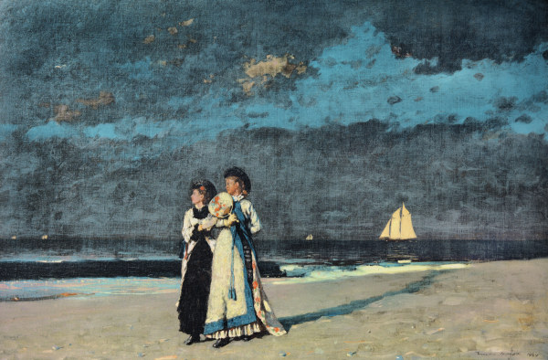 Promenade on the Beach from Winslow Homer