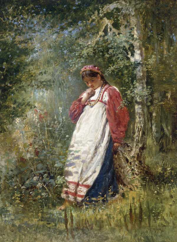 Young Girl in the Wood from Wladimir Jegorowitsch Makowski