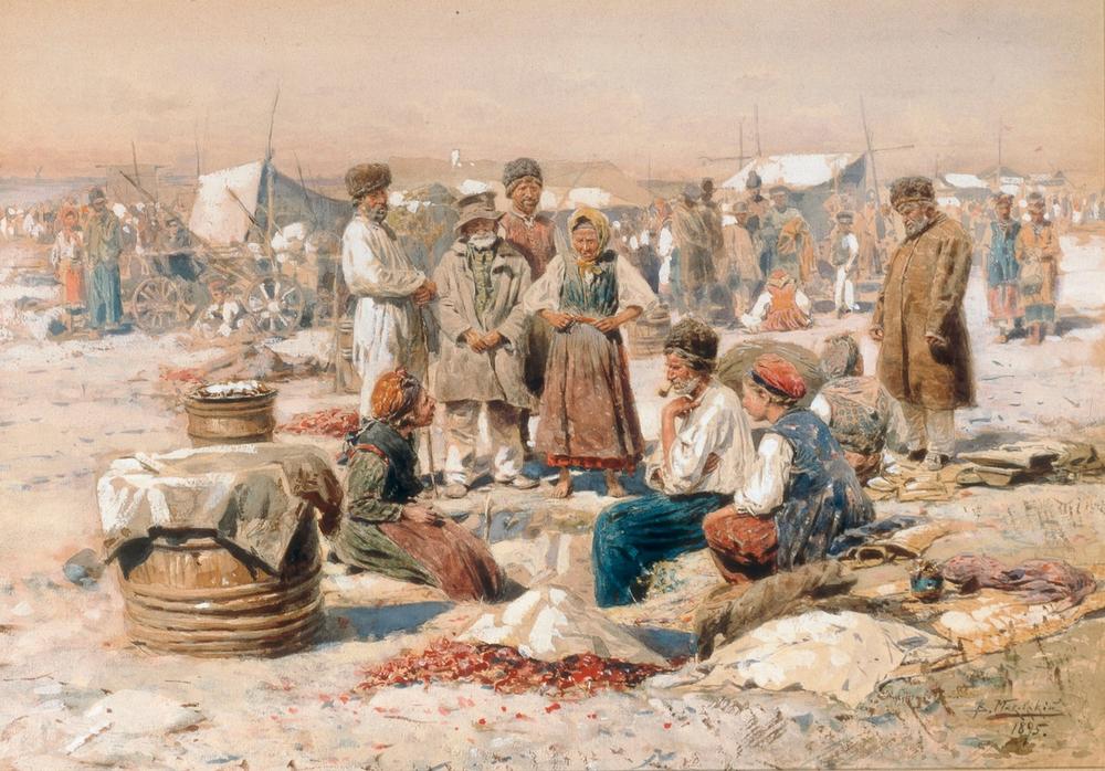 A Country Market from Wladimir Jegorowitsch Makowski