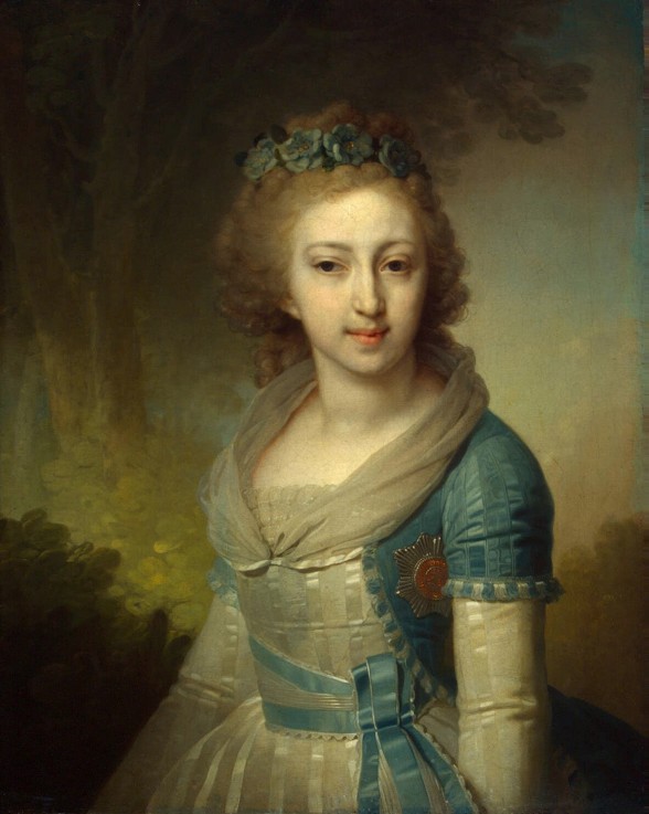 Grand Duchess Elena Pavlovna of Russia (1784-1803), Grand Duchess of Mecklenburg-Schwerin from Wladimir Lukitsch Borowikowski
