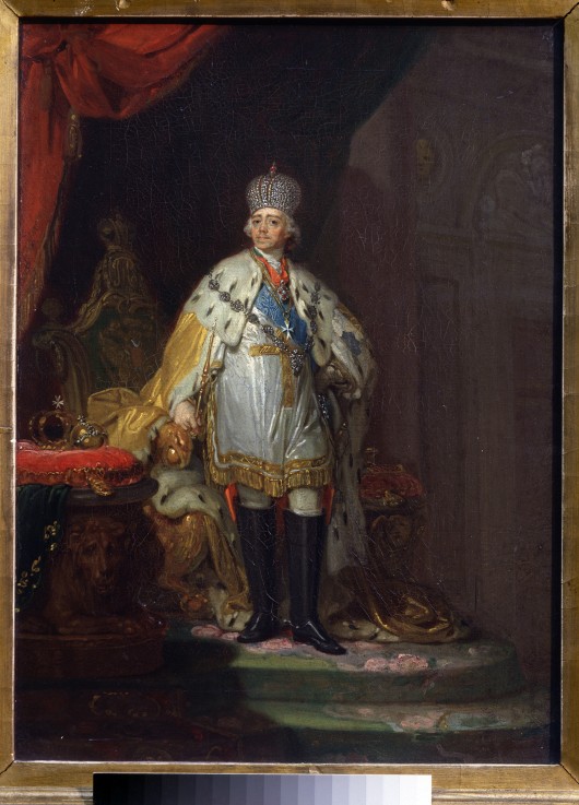 Emperor Paul I dressed as Grand Master of Maltese from Wladimir Lukitsch Borowikowski