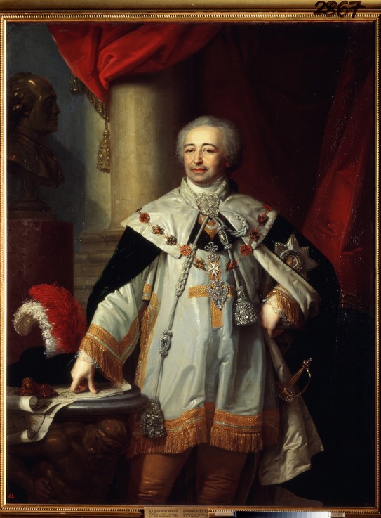 Portrait of the vice-chancellor Prince Alexander Kurakin (1752-1818) from Wladimir Lukitsch Borowikowski