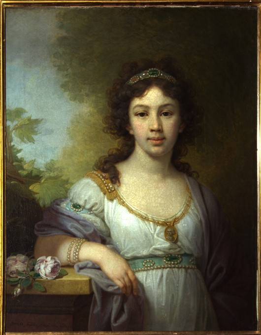 Portrait of Varvara Shidlovskaya from Wladimir Lukitsch Borowikowski