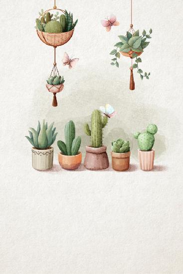 Vintage Cactus Plants