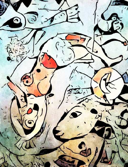 Miro trifft Chagall (Blauer Zirkus) from zamart