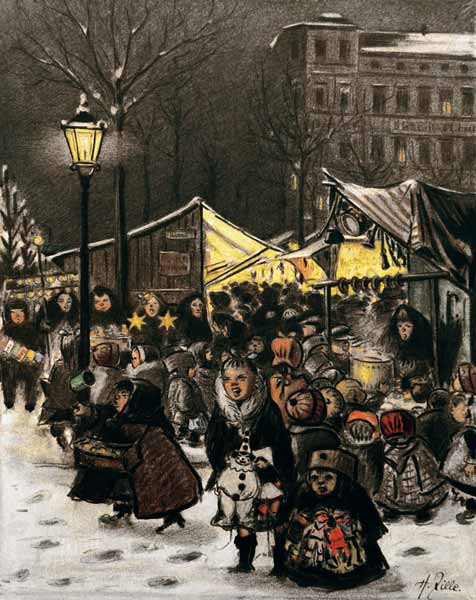 H.Zille, Weihnachtsmarkt am Arkonaplatz from Heinrich Zille